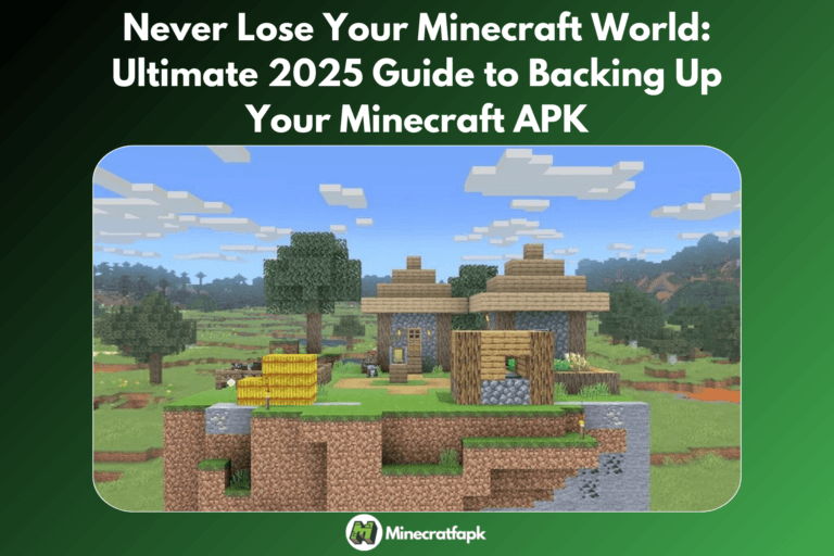 Never Lose Your Minecraft World Ultimate 2025 Guide to Backing Up Your Minecraft APK